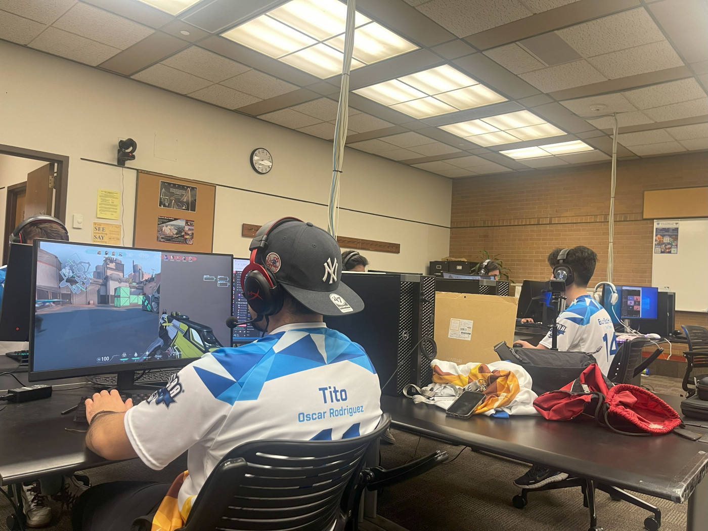 Tito, an SLCC student and esports competitor, plays Valorant, demonstrating the trajectory of modern competitive gaming.